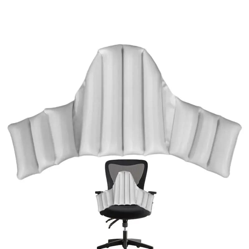 Cuscino lombare ergonomico con cuscino laterale cuscino gonfiabile per sedia con schienale inferiore cuscino per schienale per bambini per sedersi in viaggio