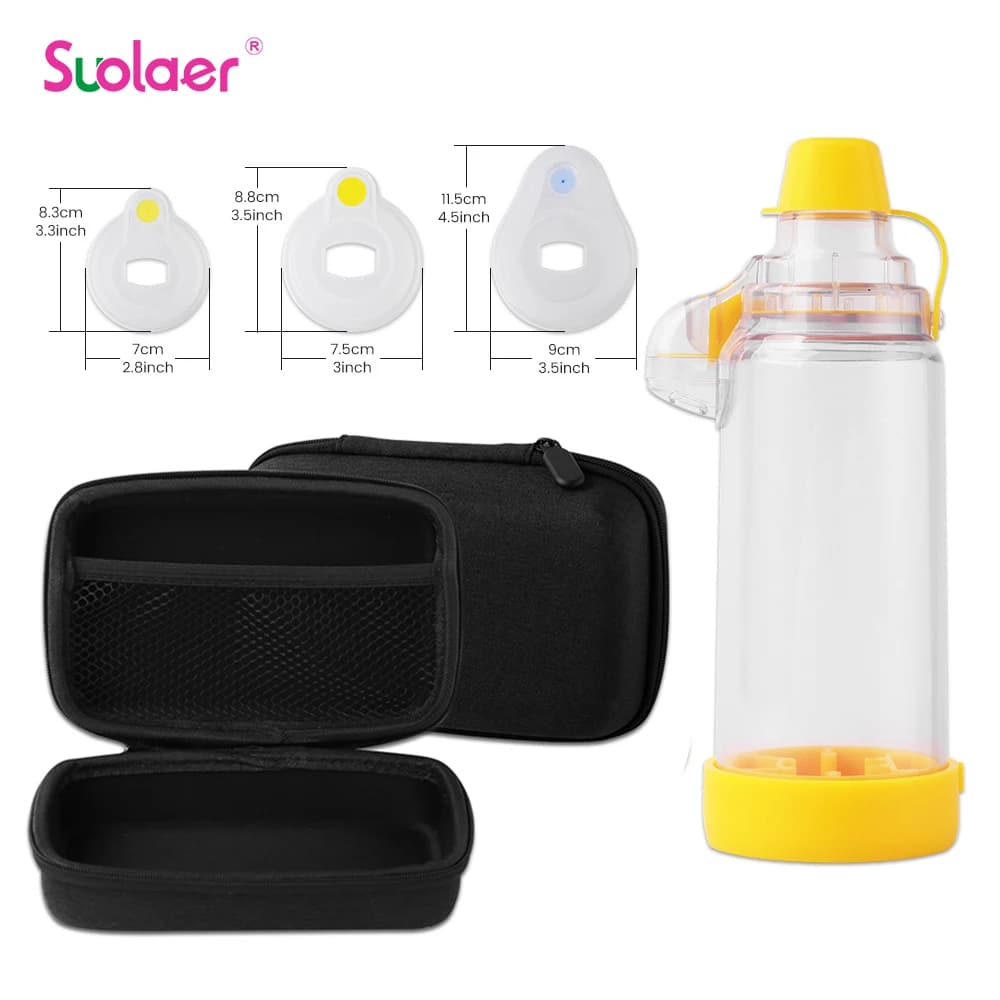 Automizer Spacer Mist Storage Compressore Nebulizzatore Serbatoio Aerocamera con maschera Tazza per neonati Adulti Bambini Asma Inspira la camera