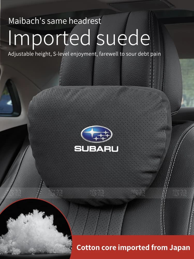 Cuscino Poggiatesta e Supporto Lombare per Auto Subaru Outback, BRZ, WRX, XV, Ascent, Forester, Impreza, Legacy, STI
