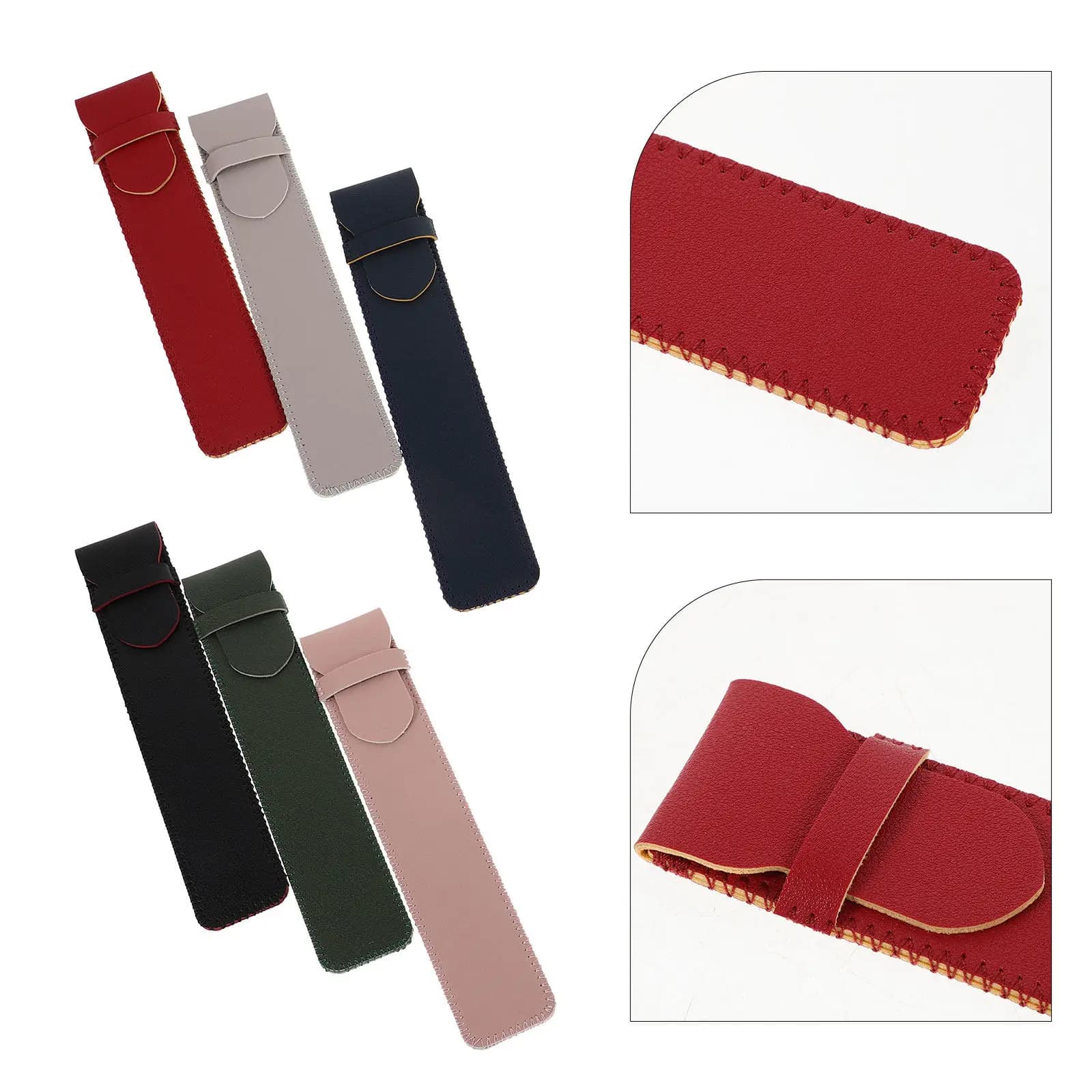 6Pcs Capacitive Stylus Pen Pouch Protective Sleeve for Tablet Touchscreen Drawing Writing Fine Tip Stylus Pens Dust Water