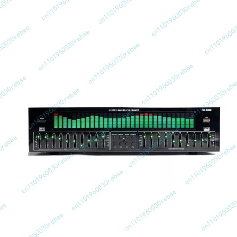 Equalizzatore EQ professionale Bluetooth 5.4 con decodifica audio digitale via fibra coassiale, preamplificatore per audiophile con porta USB.