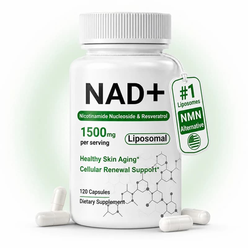 NAD+ Boost-with Resveratrol 1500mg,Enhances Cellular Vitality,Promotes Cell Repair,Anti-Aging,Boosts Energy & Focus,Antioxidant