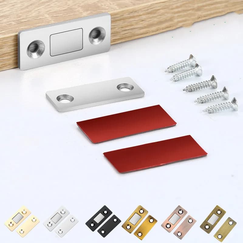 2 pz/set armadio magnetico chiusure magnete fermaporta nascosto chiudiporta con vite per armadio armadio mobili hardware