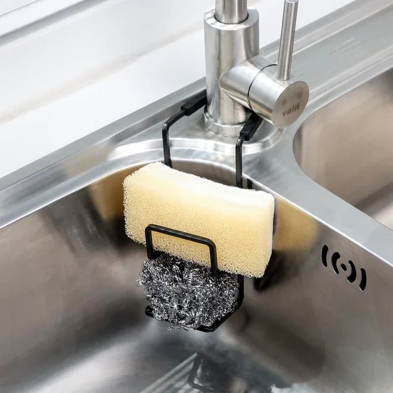 Kitchen Holder Sink Drying Metal Sink Rack Wall Sucker Sponge Storage Soap Stand Dish Cloth Shelf Organizer Holder Products