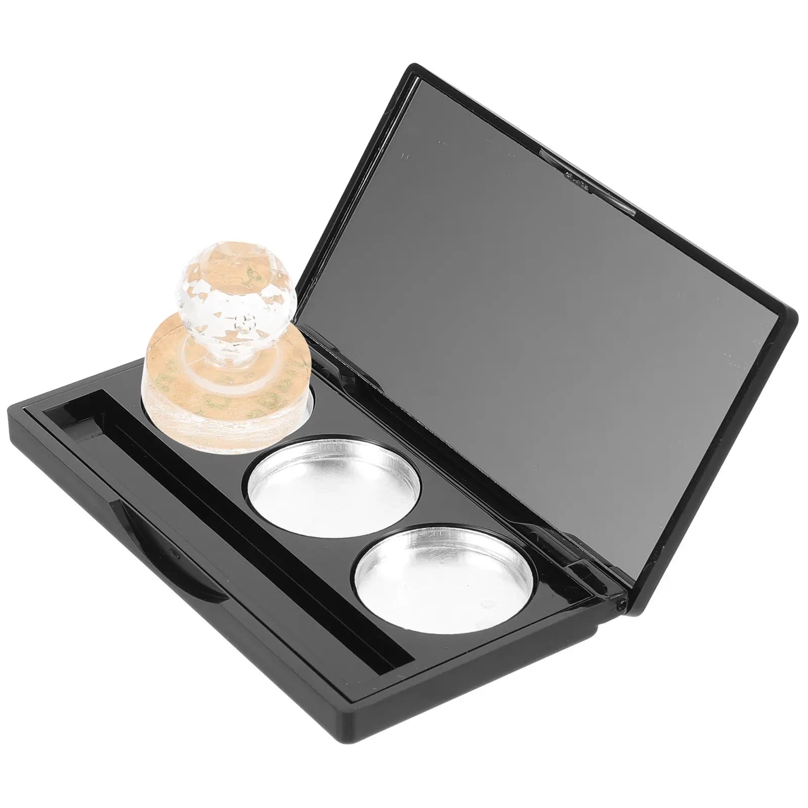 Set of 1 Empty Plots for Makeup, Robust and Portable, with Mirror, Umbrella Container, Blush and Lip Balm Fai-da- ♪