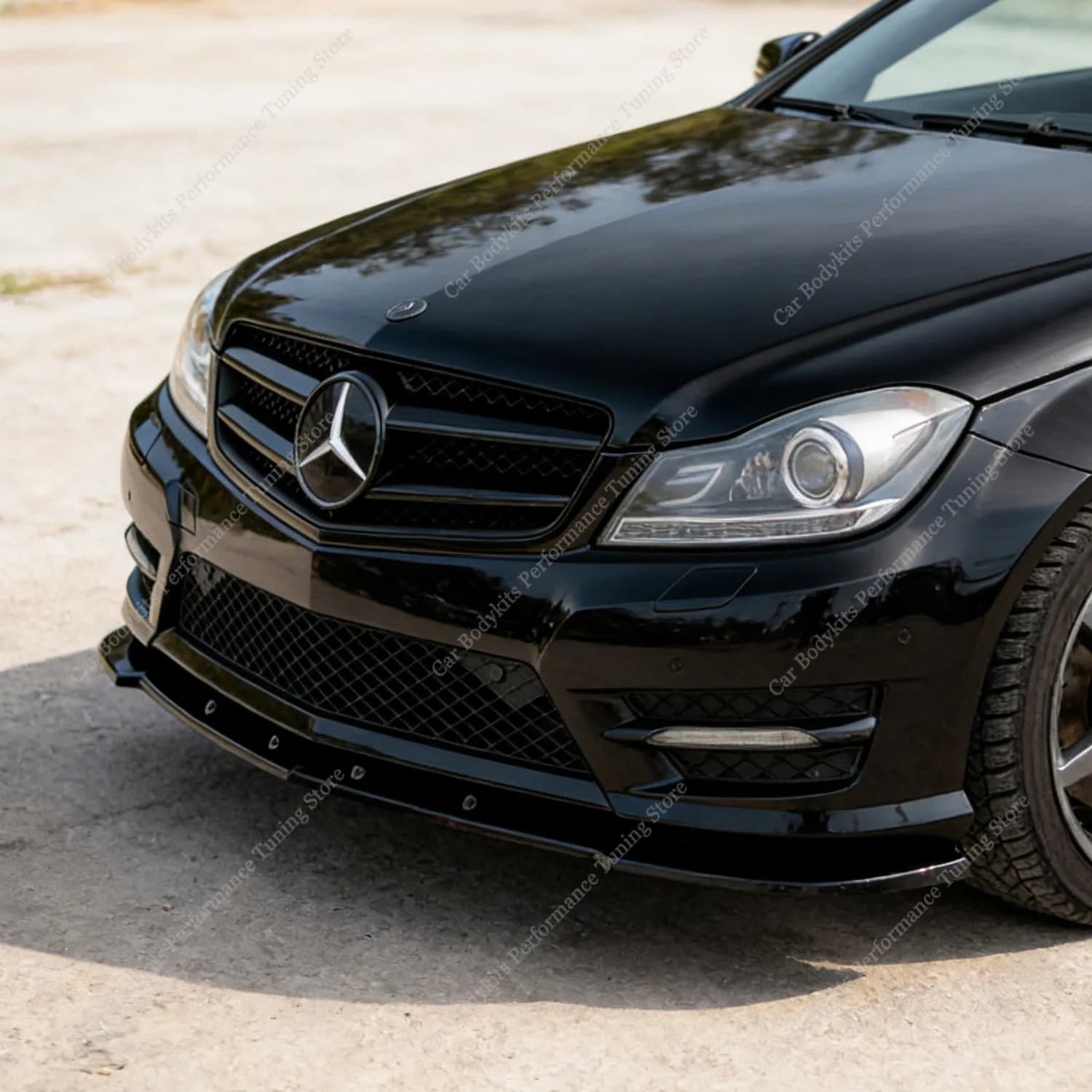Splitter Front for Mercedes-Benz W204 C204 C Coupé / Berlina / Station Wagon AMG-Line 2011-2014 Spoiler Lip Diffuser Facelift