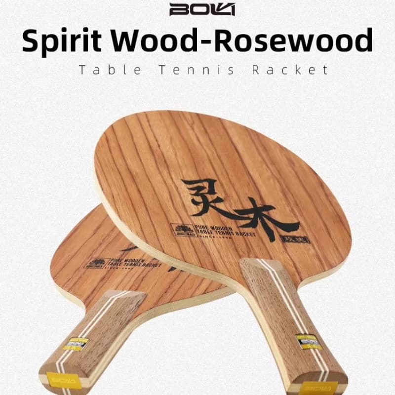 Spirit Wood Rose Lama da ping pong Pagaia da ping pong in puro legno a 7 strati Racchetta da ping pong in palissandro e Ayus Attacco rapido e anello
