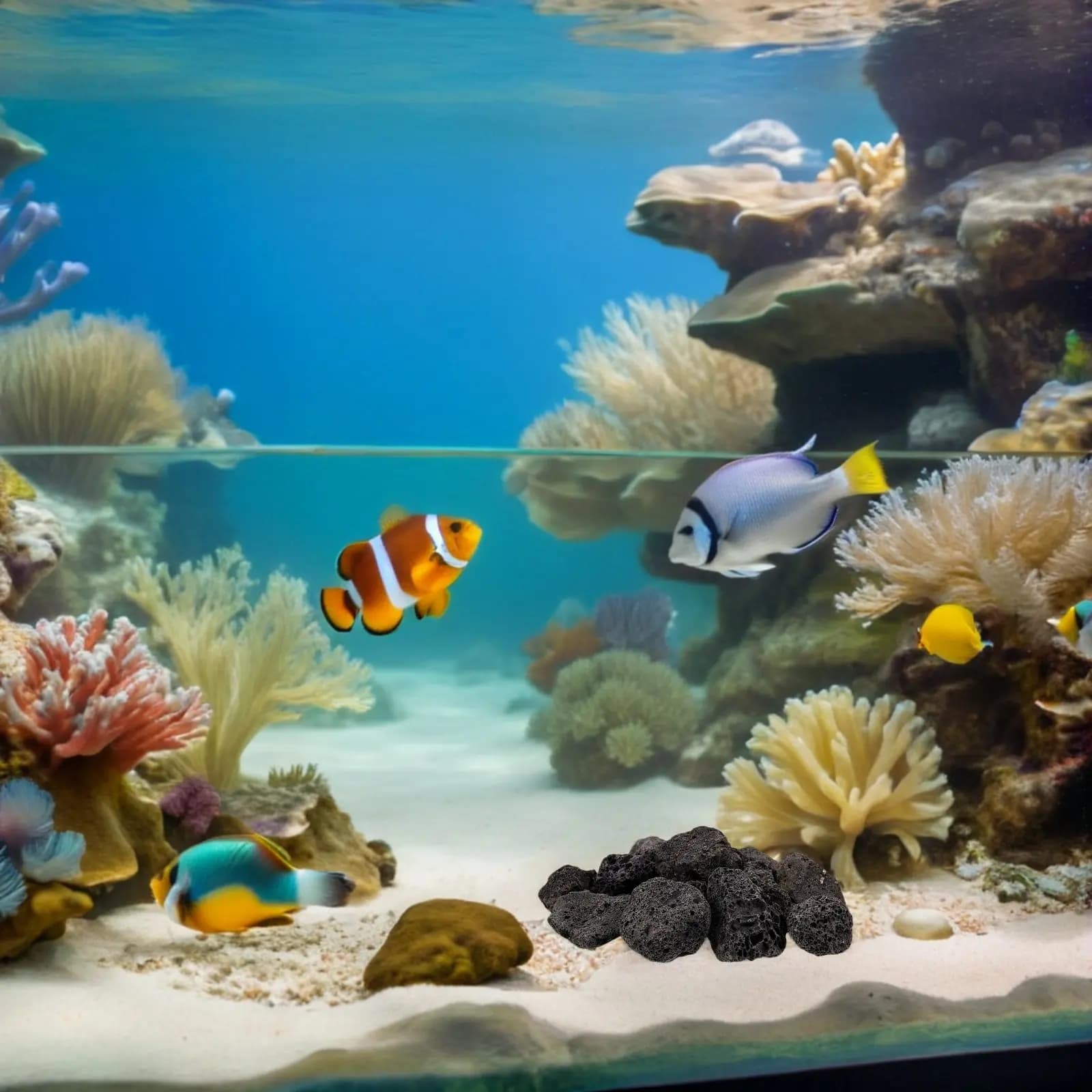 Confezione da 1: Rocce Vulcaniche Naturali di Piccole Dimensioni per Decorazioni Acquario, Piante in Vaso e Artigianato - Pietra Vulcanica