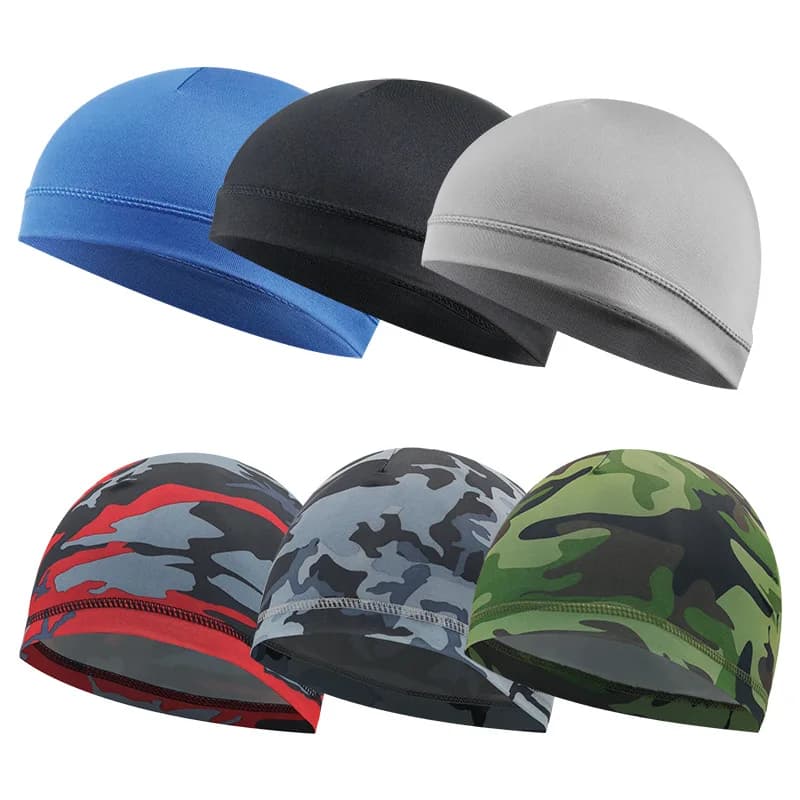 Berretto da ciclismo unisex ad asciugatura rapida, anti-UV, anti-sudore, cappello sportivo, moto, equitazione in bicicletta, bicicletta, berretto interno unisex