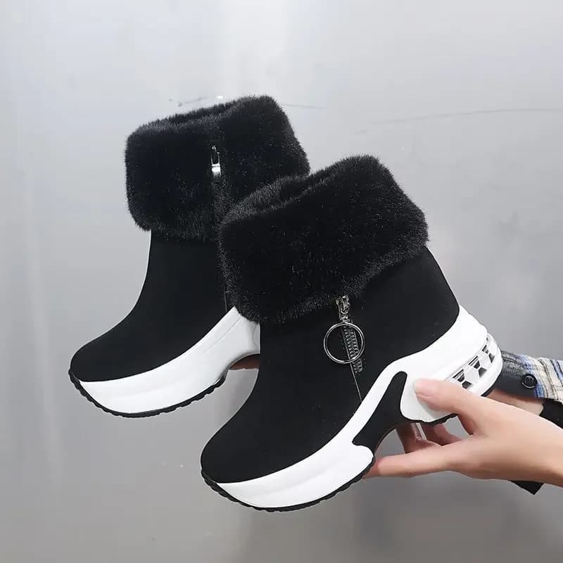 Scarpe da ginnastica calde da donna invernali stivali da neve con plateau 2022 stivaletti scarpe causali femminili stivaletti per donna stivali da donna stringati