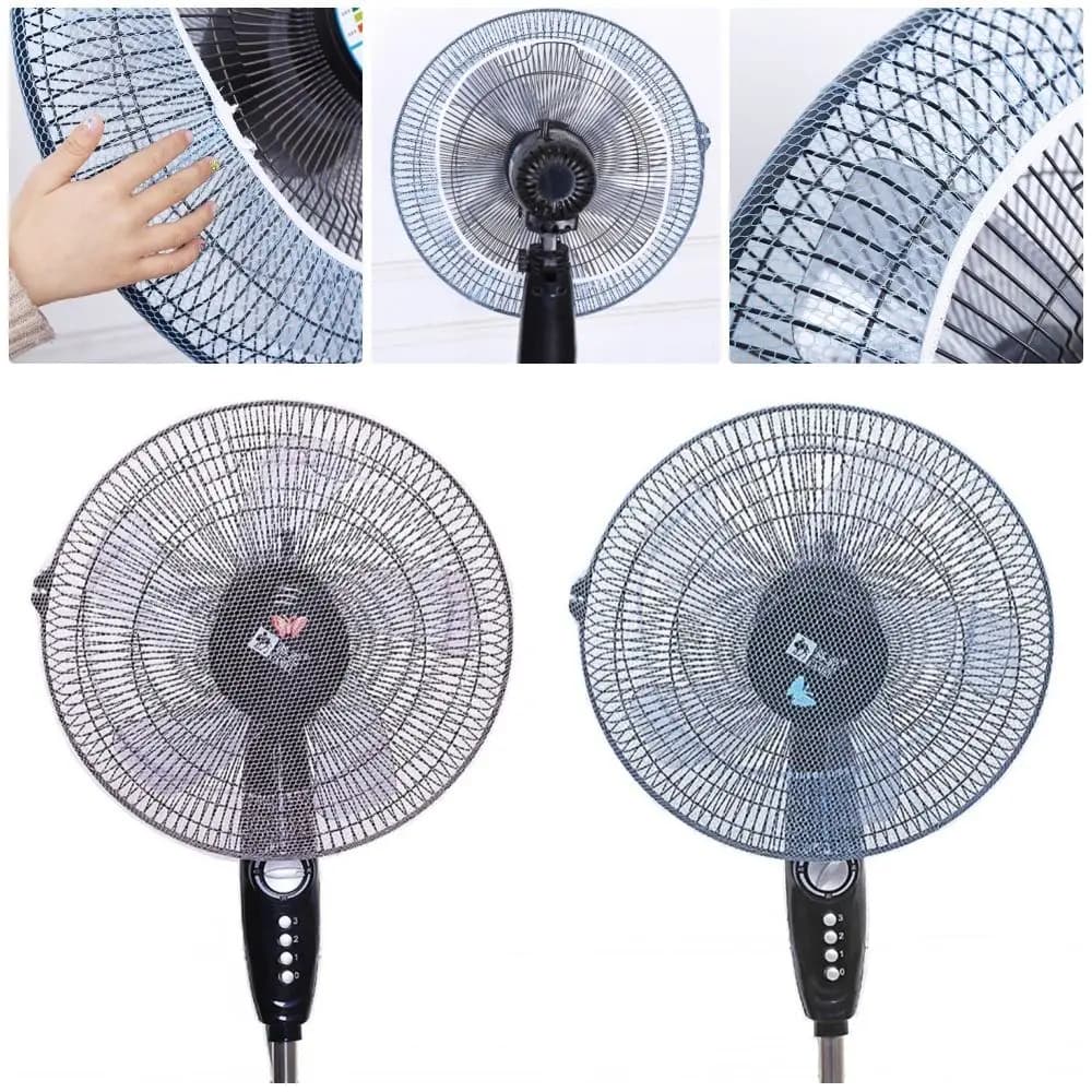 1 pz per bambini per bambini protezione per le dita copertura protettiva per ventilatore elettrico protezioni per le dita per bambini copertura antipolvere estiva ventola rotonda diametro 38 cm