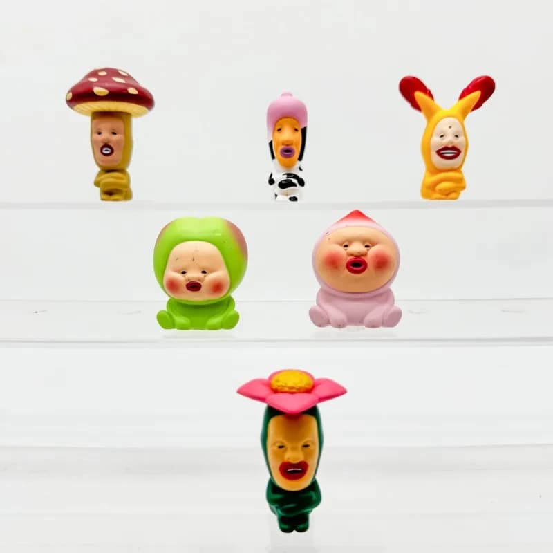 Qualia giapponese Kobito Capsule Toys Farm Elf Mucca Chomper Doll Action Figure Model Toys Raccogliere ornamenti