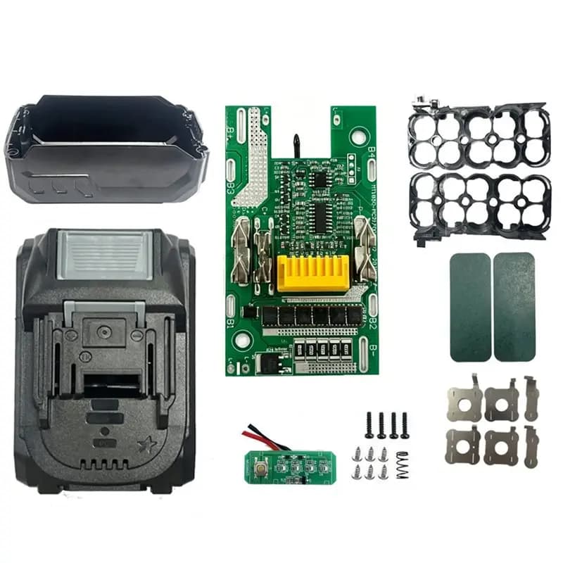 A73E-For 21700 Battery Storage Box Case 10Core For Protection Circuit Board+ Light Panel For Replacement Parts