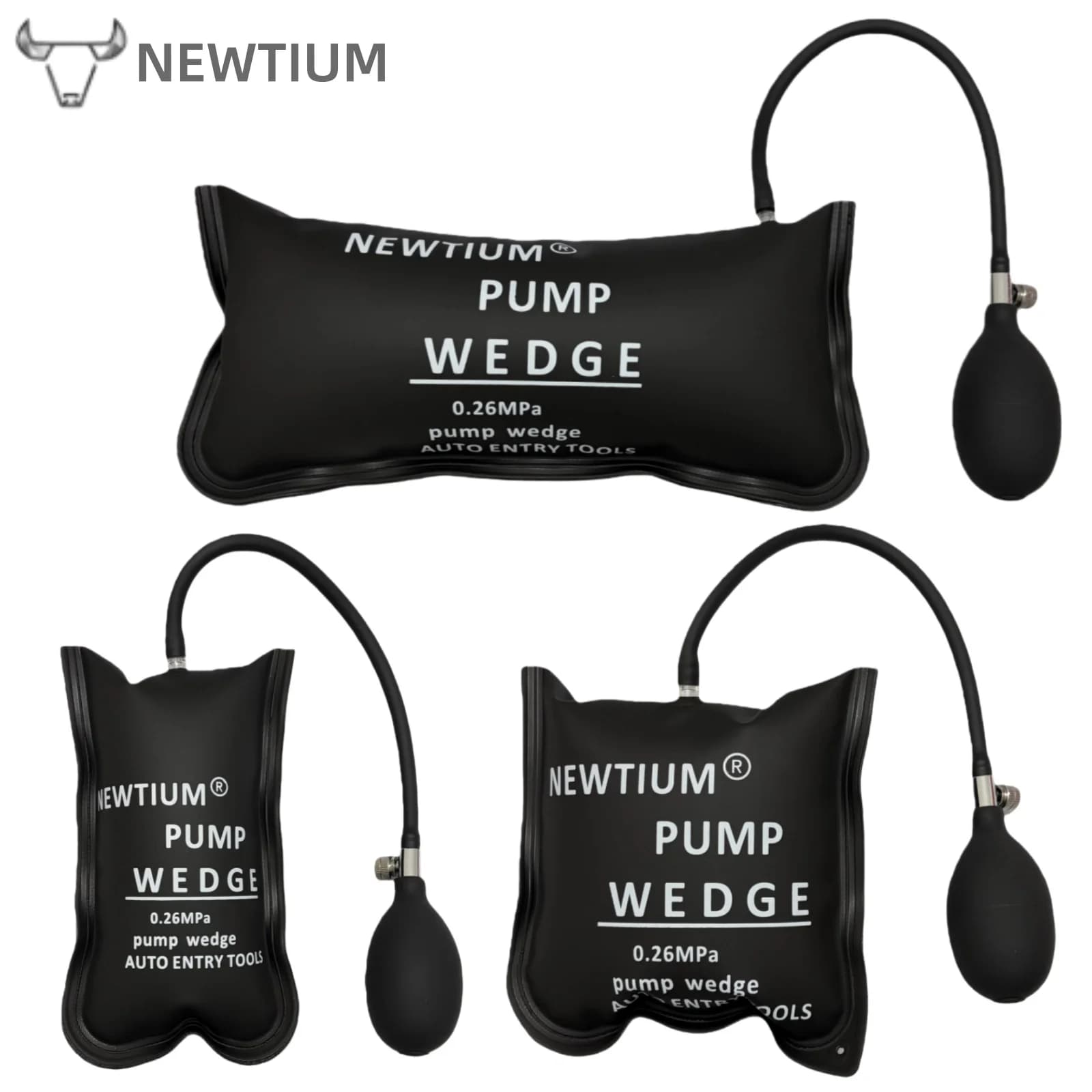 Air WedgeBag: kit completo di allineamento per carichi pesanti | con pompa manuale e borse gonfiabili per lavori di carrozzeria e rifinitura