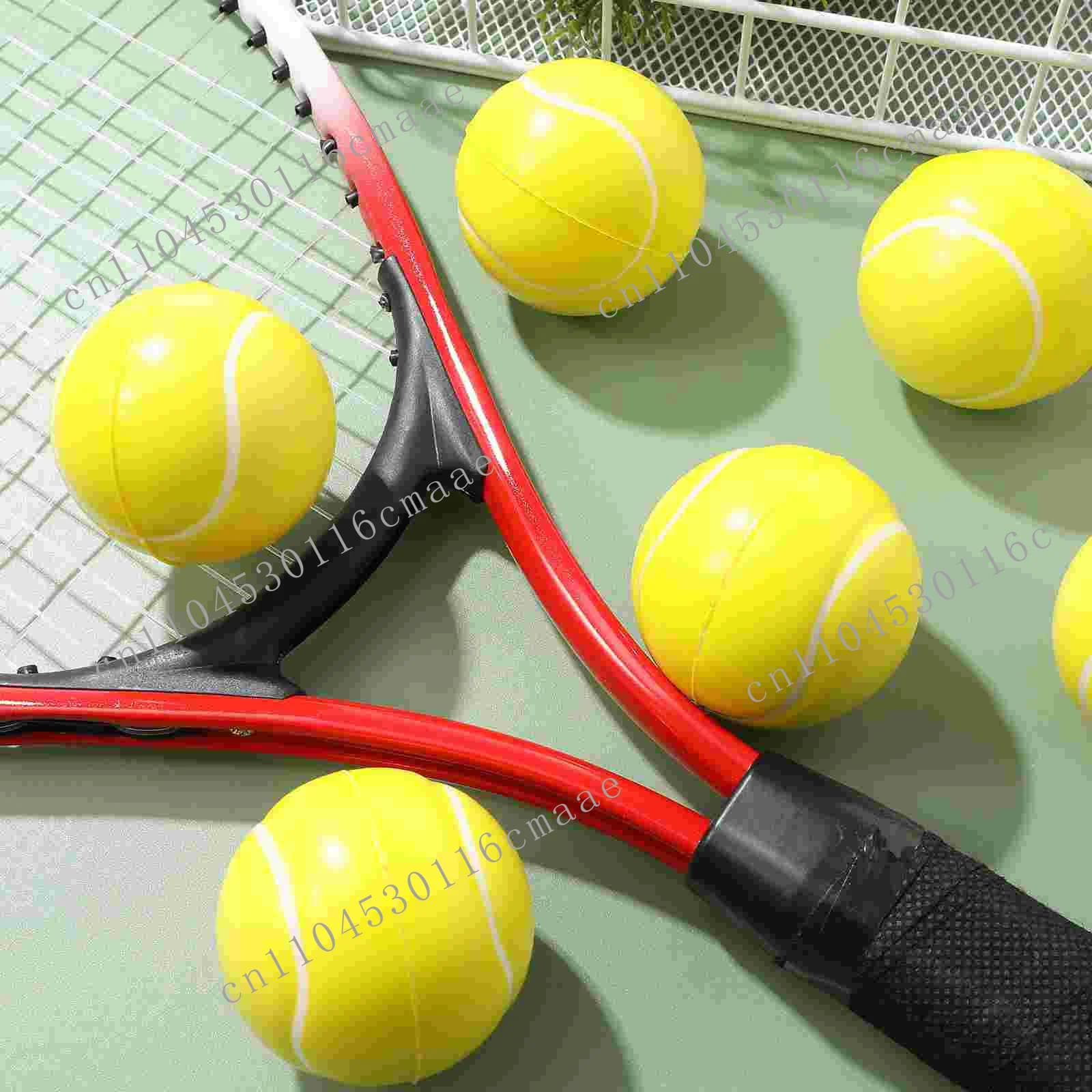 Nuovo mini pallina da tennis in schiuma da 16 pezzi, palla sportiva da spremere, esercizio, intensificatore per le mani, palla morbida, dimensioni compatte