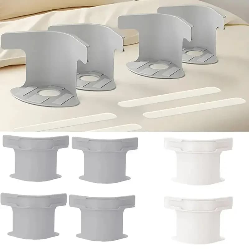 Set of 4 Universal Clips for Sheets, Invisible Clips for Angles, Safe Support for Mattress and Cover