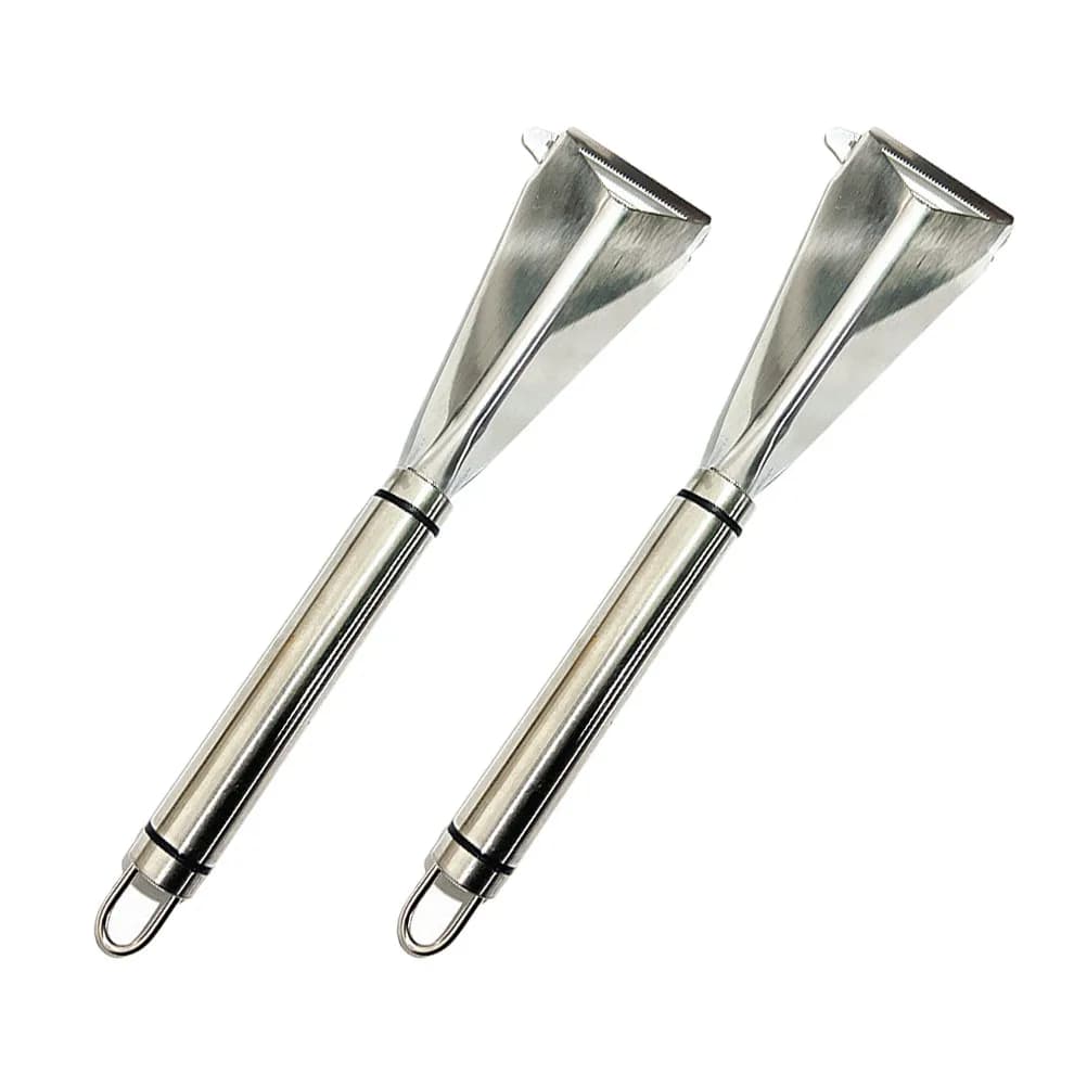 Set of 2 Cutlery Kitchen Knives, Stainless Steel, for Fruit Modeling, with Light Handle and Easy to Handle, for Home Kitchen and Food Presentation