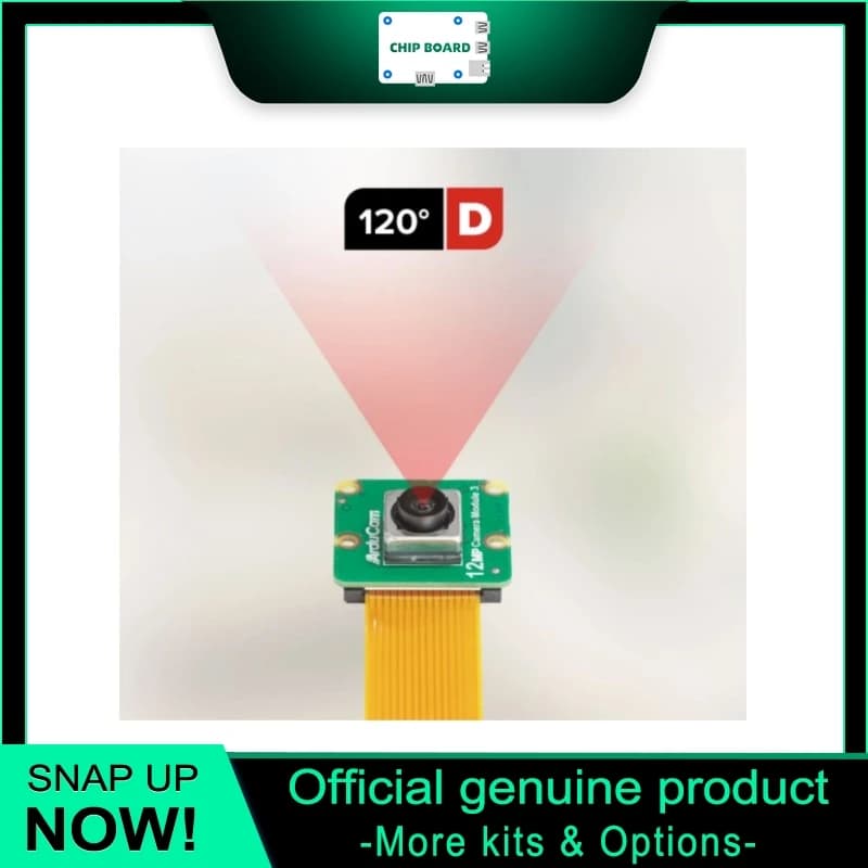 Modulo Fotocamera Arducam 3 IMX708 12MP, Soluzione di Imaging HDR con Autofocus per Progetti AI Raspberry Pi