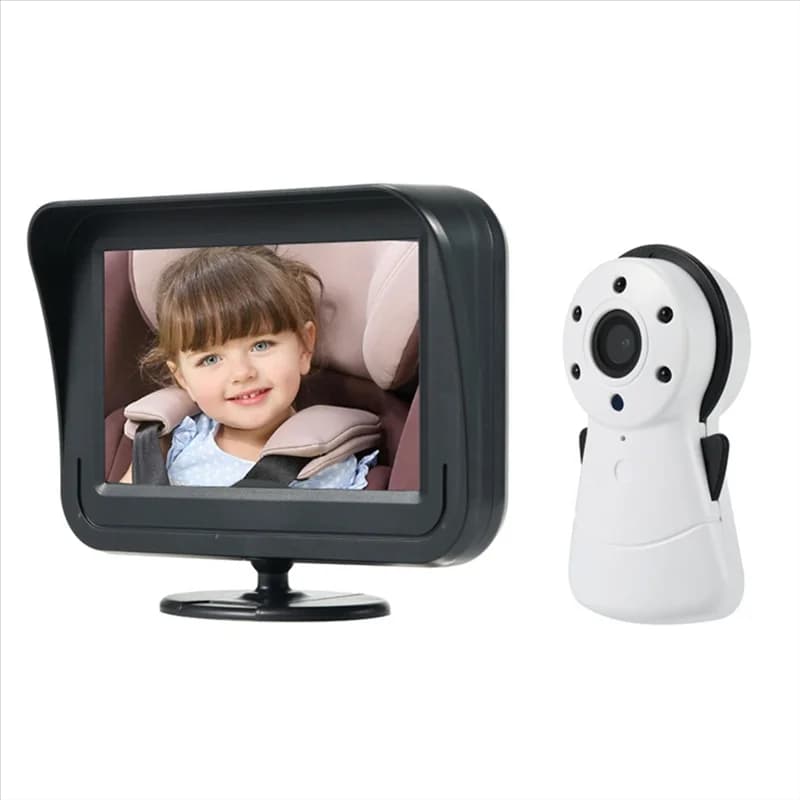 B29C-Secure Baby Nanny Monitoraggio Monitor per auto video da 4,3 pollici con visione notturna e conversazione audio