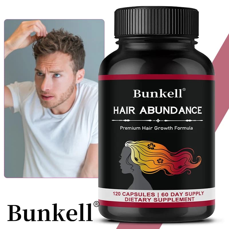 Capsules for hair growth, health of hair follicles, balance new hair volume, support healthy hair, skin, nails