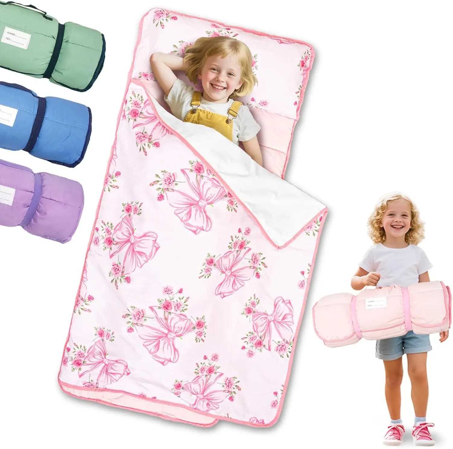 Lightweight Mattress for Rest, Rotable Design Portable, All-in-One 51”x31” with Removable cushion and Pile Cover