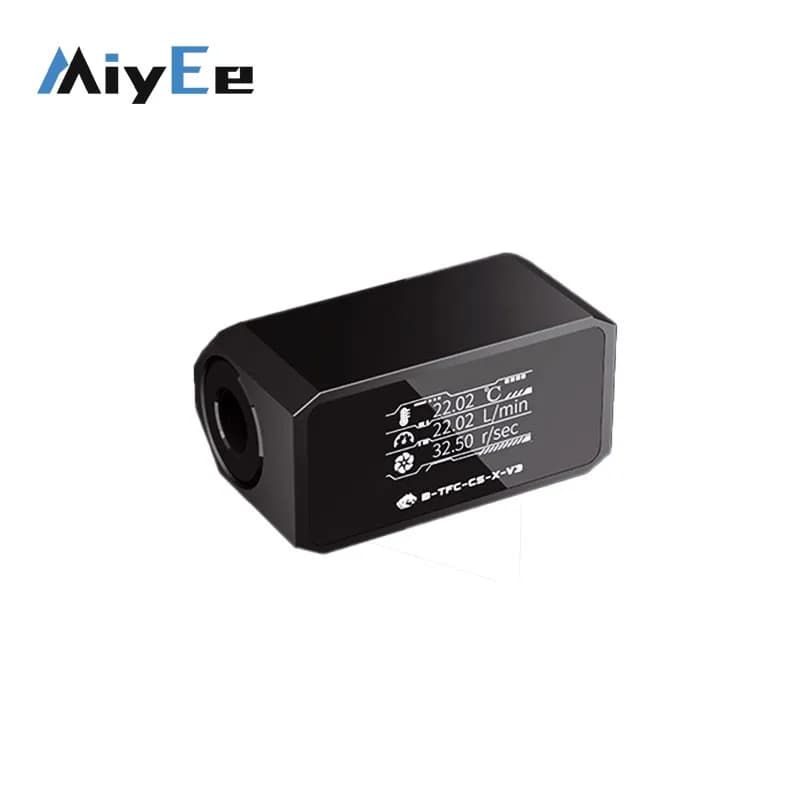 B-TFC-CS-X-V3 1-30LPM Sistema di raffreddamento dell'acqua Monitor Misuratore di portata Termometro con HD OLED 5-12VDC