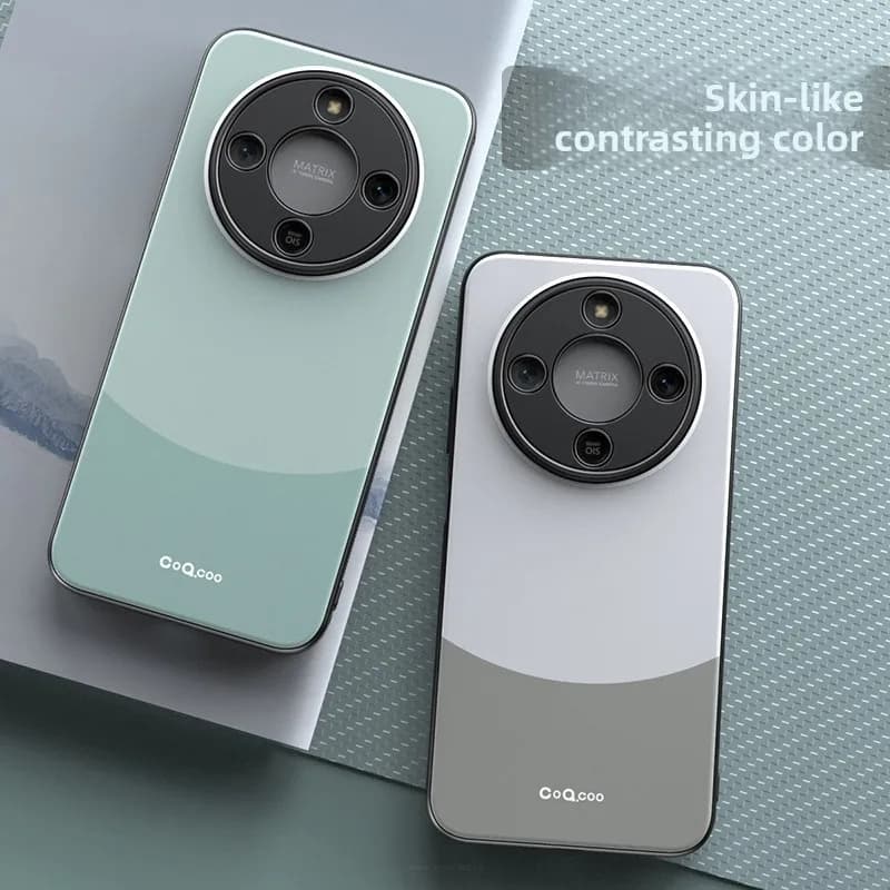 Case For Honor Magic 8 Lite X9D X70 LuxuryMagnetic Color-Blocking Skin-Friendly Leather Cover For Magic8 Lite Shockproof Funda