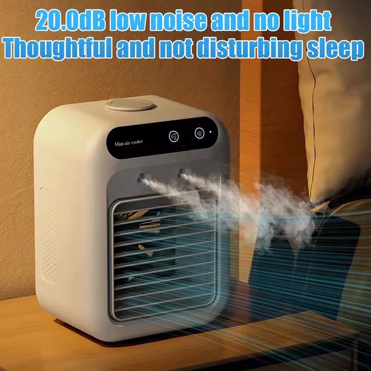 Mini ventilatore per aria condizionata da tavolo: una soluzione di raffreddamento compatta adatta per bambini e neonati, comoda per un piccolo ventilatore elettrico