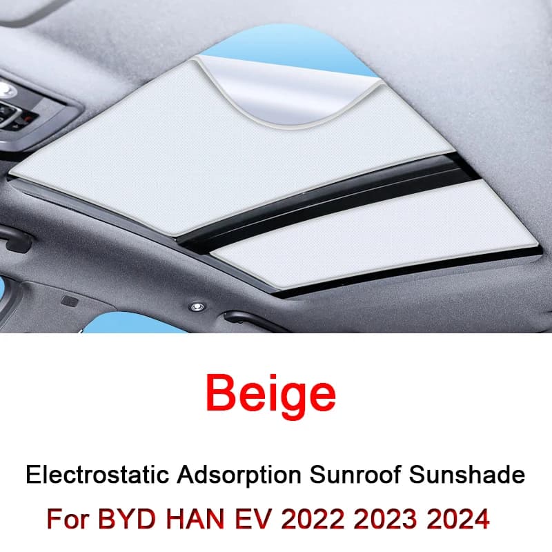 Misura Per BYD HAN EV 2022 2023 2024 Adsorbimento Elettrostatico Auto Tetto Parasole Lucernario Cieco Ombreggiatura Parabrezza Tetto Apribile copertura