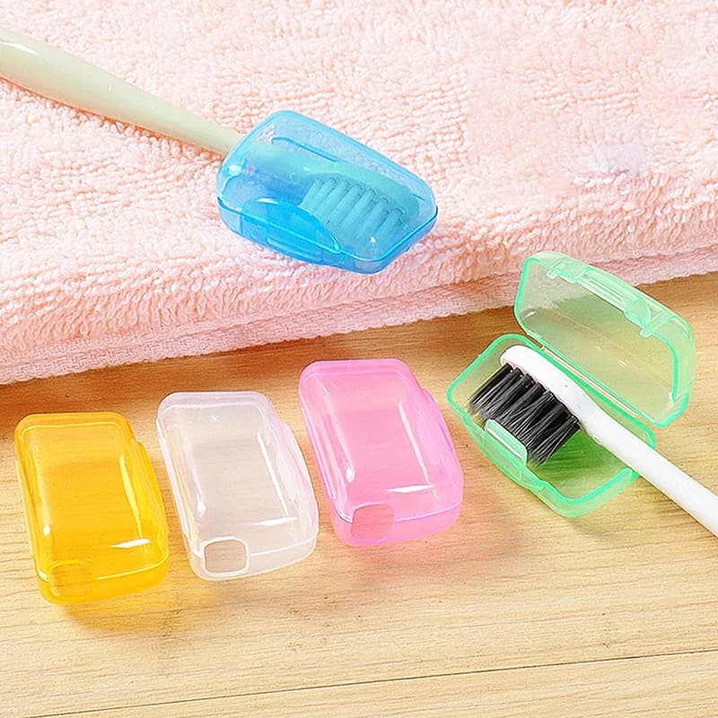 5 pezzi di copertura per spazzolino da denti, custodia per testina per spazzolino portatile, supporto per testina per spazzolino da viaggio per casa, ufficio, hotel all'aperto