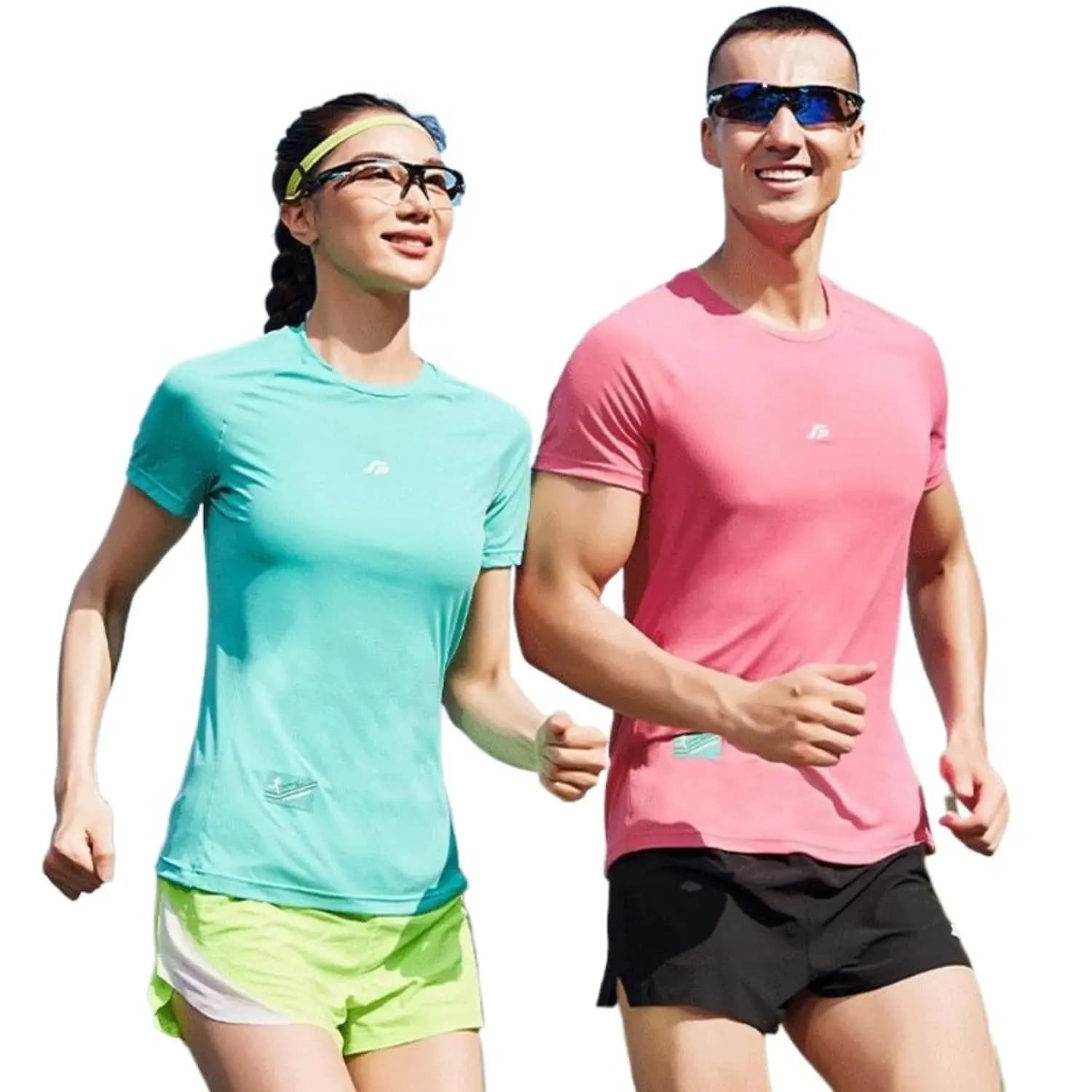 Men's Women's Quick-Dry Running Short Sleeve T-Shirt Summer Breathable Training Top