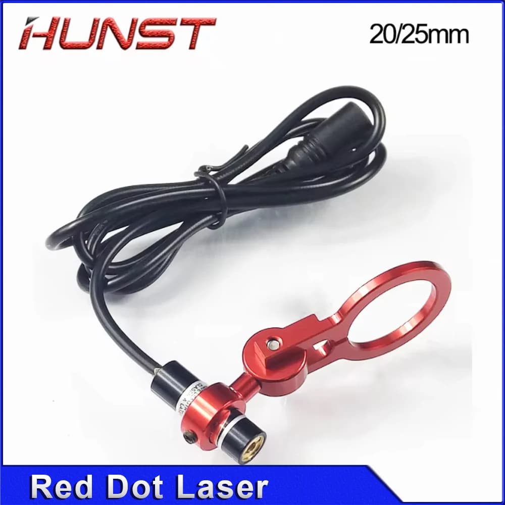 HUNST Set of supports for red laser pointer Dia: 20/25mm, DC5V diode module for device positioning, for engraving head and laser cutting CO2 do-da-te