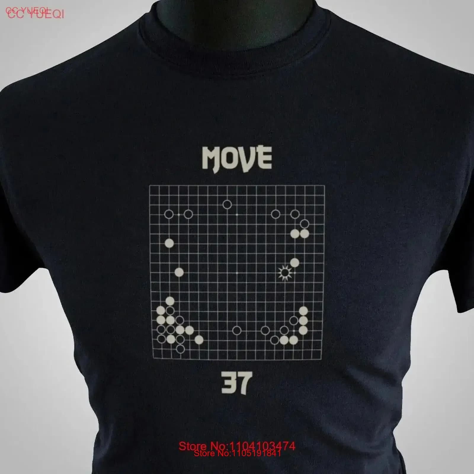 Move 37 T Shirt AlphaGo Lee Sedol Ai Intelligenza artificiale Game of Go Top lavato vintage da indossare tutti i giorni Elegante versatile
