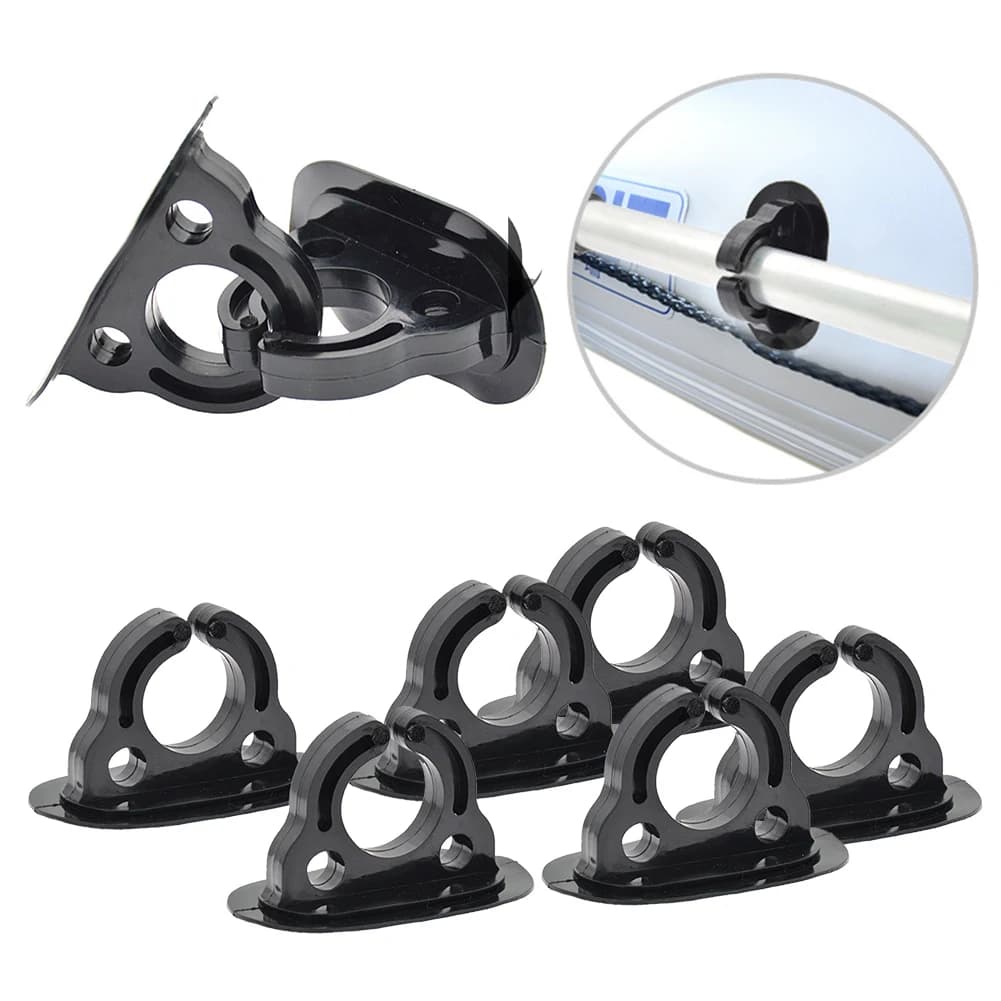Clip per Pagaie da Kayak (2/4 Pezzi), Supporti in Plastica per Pagaie e Remi, Portaoggetti per Kayak, Canoa e Barche a Remi
