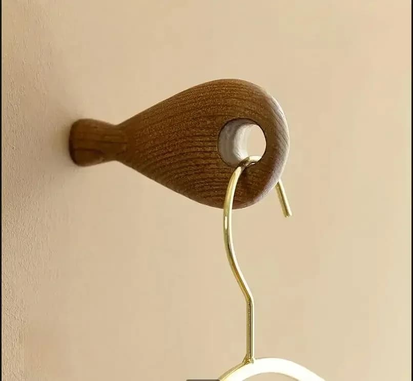 Solid Wood Hook Hanging Wall Hook Decorative Hook Bag Hooks Key Hooks Clothes And Hats Hooks Clothes Hanger Wall Storage Rack Organizer