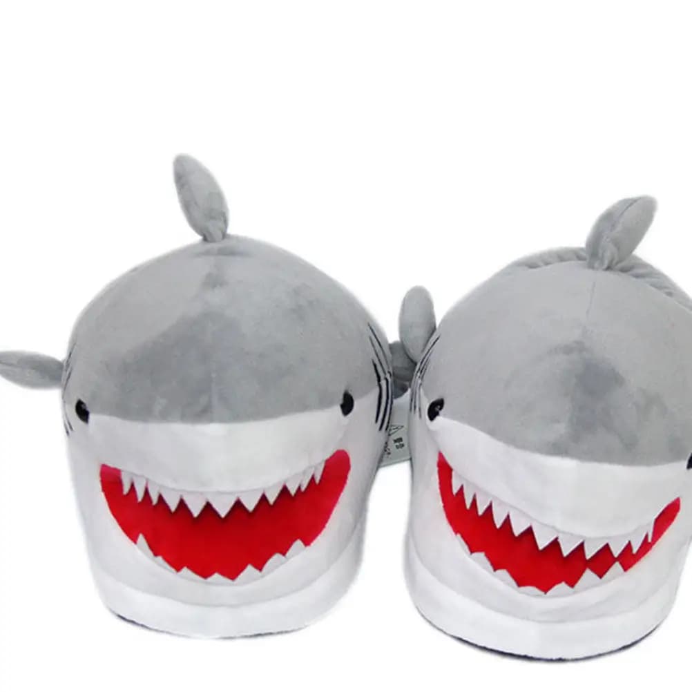 Adorable Shark Head Slippers Winter Warm Home Shoes Cotton Indoor Slipper for Children Cozy Lightweight Comfortable Bedroom