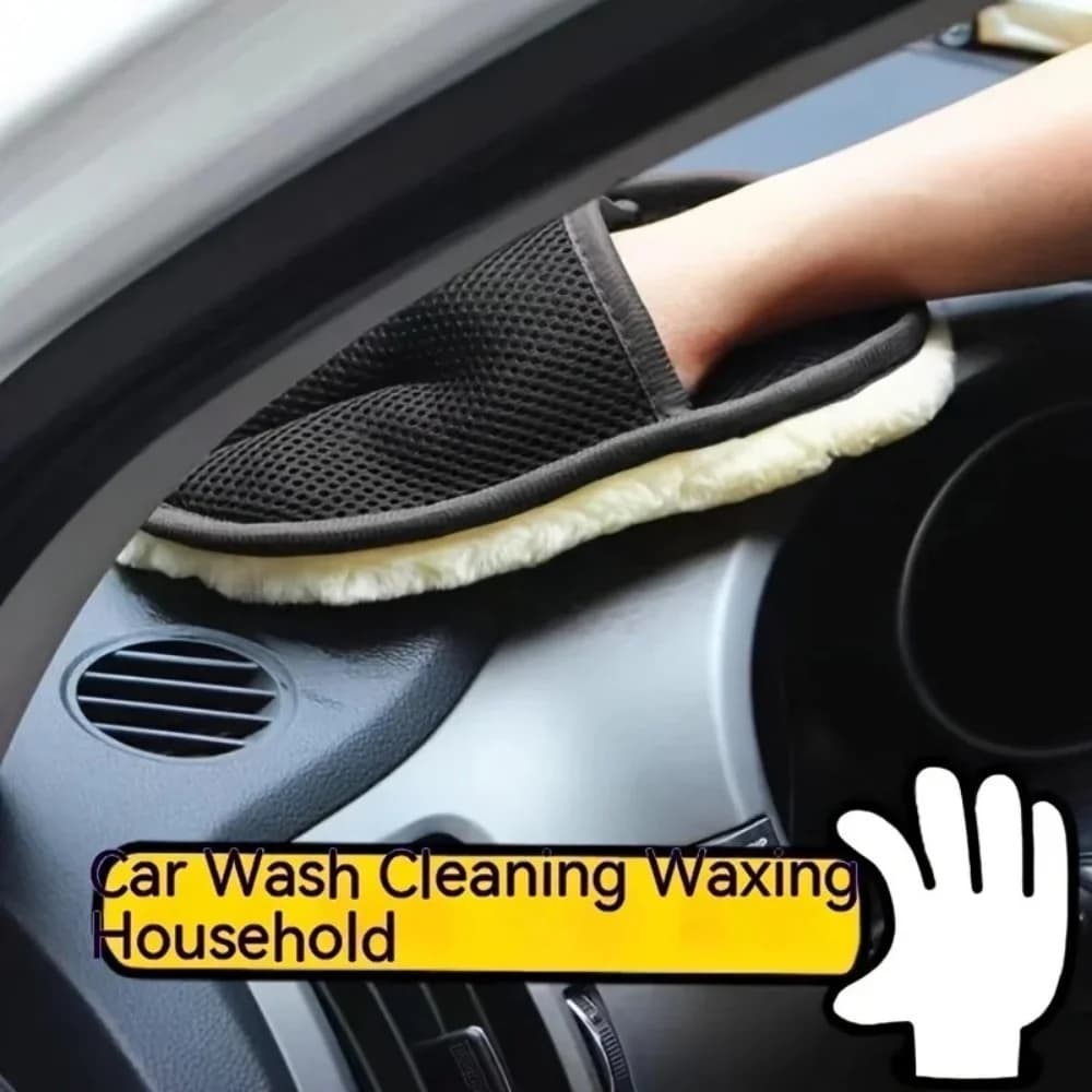 Lana Soft Car Washing Gloves for styling cars Cleaning brush Products for car washing machine for motorcycle Car washing gloves in leather