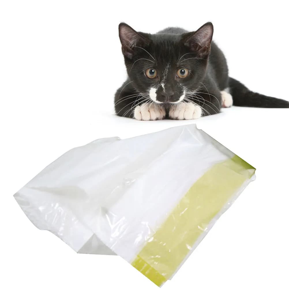 7Pcs Cat Litter Bag Adjustable Drawstring Durable Waterproof Lightweight Foldable Easy Carry Portable Outdoor Use Pet Poop Bags