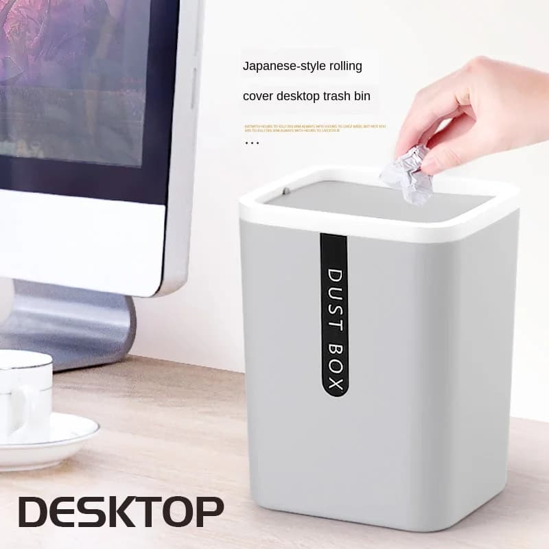 Mini piccoli bidoni della spazzatura cestino della spazzatura da tavolo tavolo creativo da casa cestino di plastica forniture per ufficio pattumiere articoli vari scatola di barili