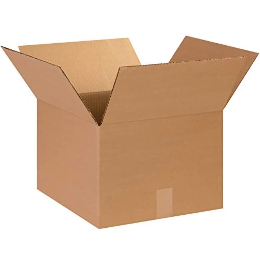 Scatole di cartone ondulato 14 x 14 x 10 cm, medie, 14"L x 14"W x 10"H, confezione da 25, per spedizioni, traslochi, stoccaggio, per casa o altro.