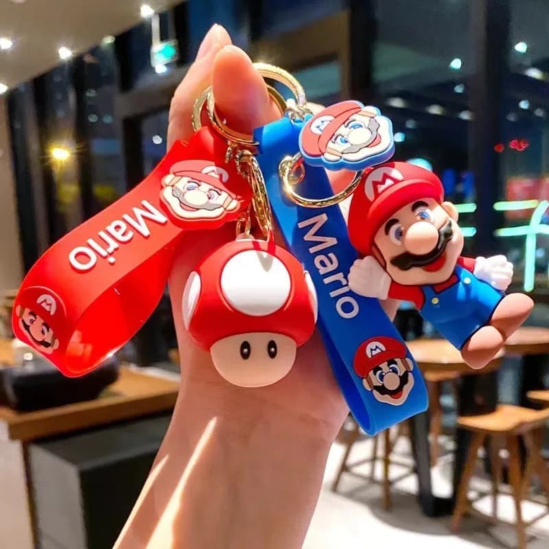 3D Keyring in Super Mario Shape, Backpack Pendant, Original Gift Accessories