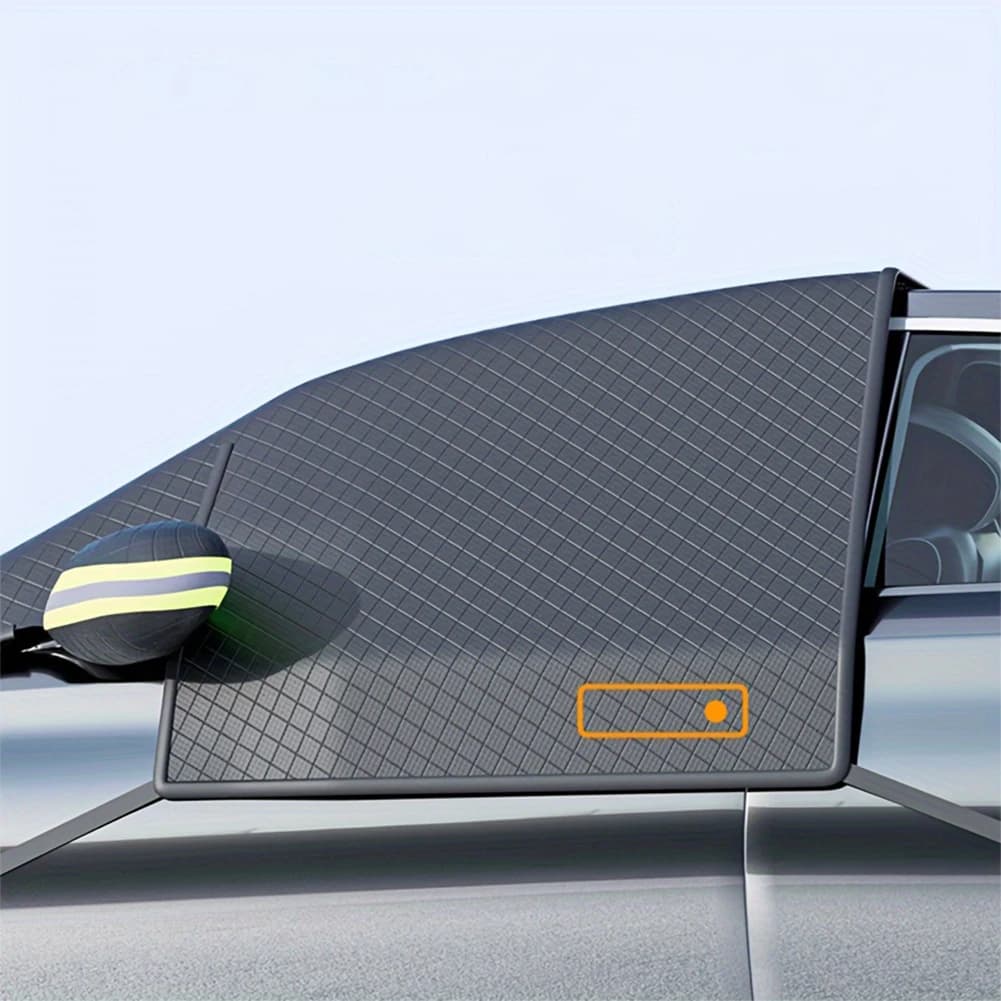 Copertura Magnetica Antigelo per Parabrezza Auto in Tessuto Oxford, Protezione Solare per Auto Contro Ghiaccio e Neve