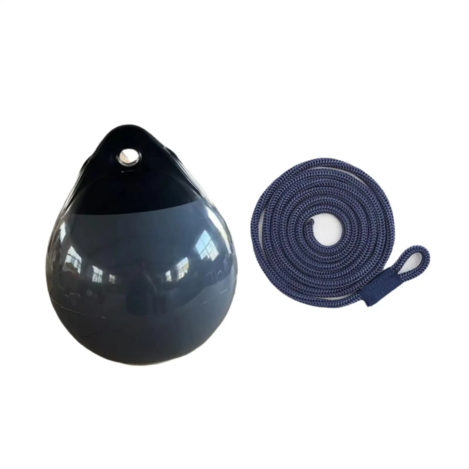 Round Boat Fender Ball Rubber Inflatable Buoy Anchor Marking Dock Bumper Ball for Yacht Sailboat Safety Marine Use