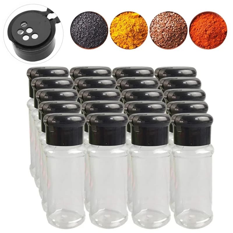 10/20pcs Bottiglia di Spezie Pepe Nero Barattolo di Condimento Pepe Bottiglia di 100ml Barbecue Condimento Gadget Da Cucina Ingredienti Imbottigliamento