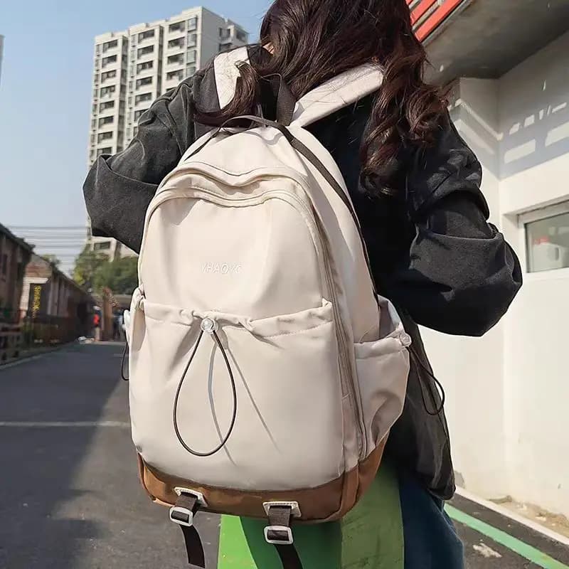 Large Capacity Backpack for High School College Students Travel Laptop Bag Simple Versatile Women's Backpack School Bag