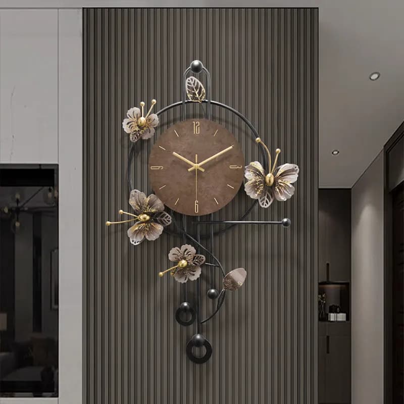 Luxury Home Living Room Clock High-end Wall Clock Reloj Pared Grande Horloge Murale Mechanic Electronic Home Decoration Fashionable
