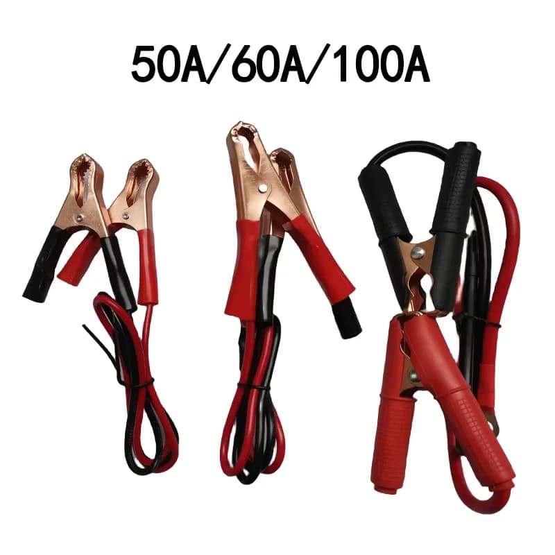 12/24V 50A/60A/100A Batteria per auto Inverter Cavo di alimentazione Cavo di alimentazione Linea di emergenza con avviamento di emergenza Set di cavi con morsetto a coccodrillo