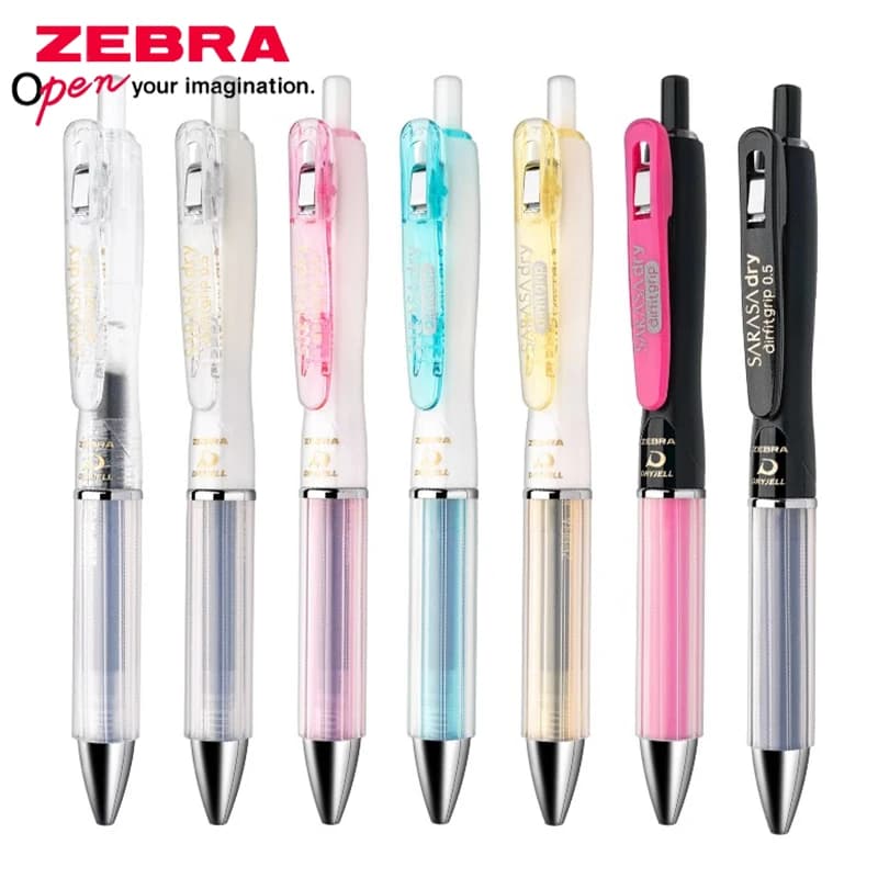1 pz Giappone ZEBRA Penna Gel Asciugatura Rapida Anti Fatica Airfit JJZ49 Presse Penna Firma Nera 0.4/0.5mm Studente di Cancelleria Scolastica