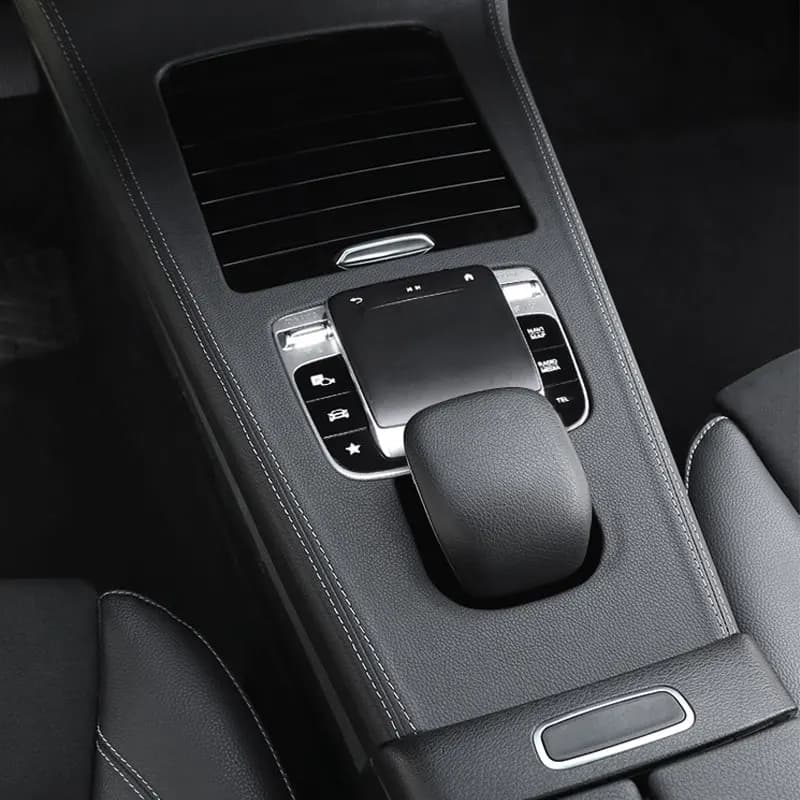 Auto Center Console Leather Style Cover Panel Trim Frame Panel For Mercedes Benz AB CLA GLA GLB Class W177 W247 C118 X247 H247