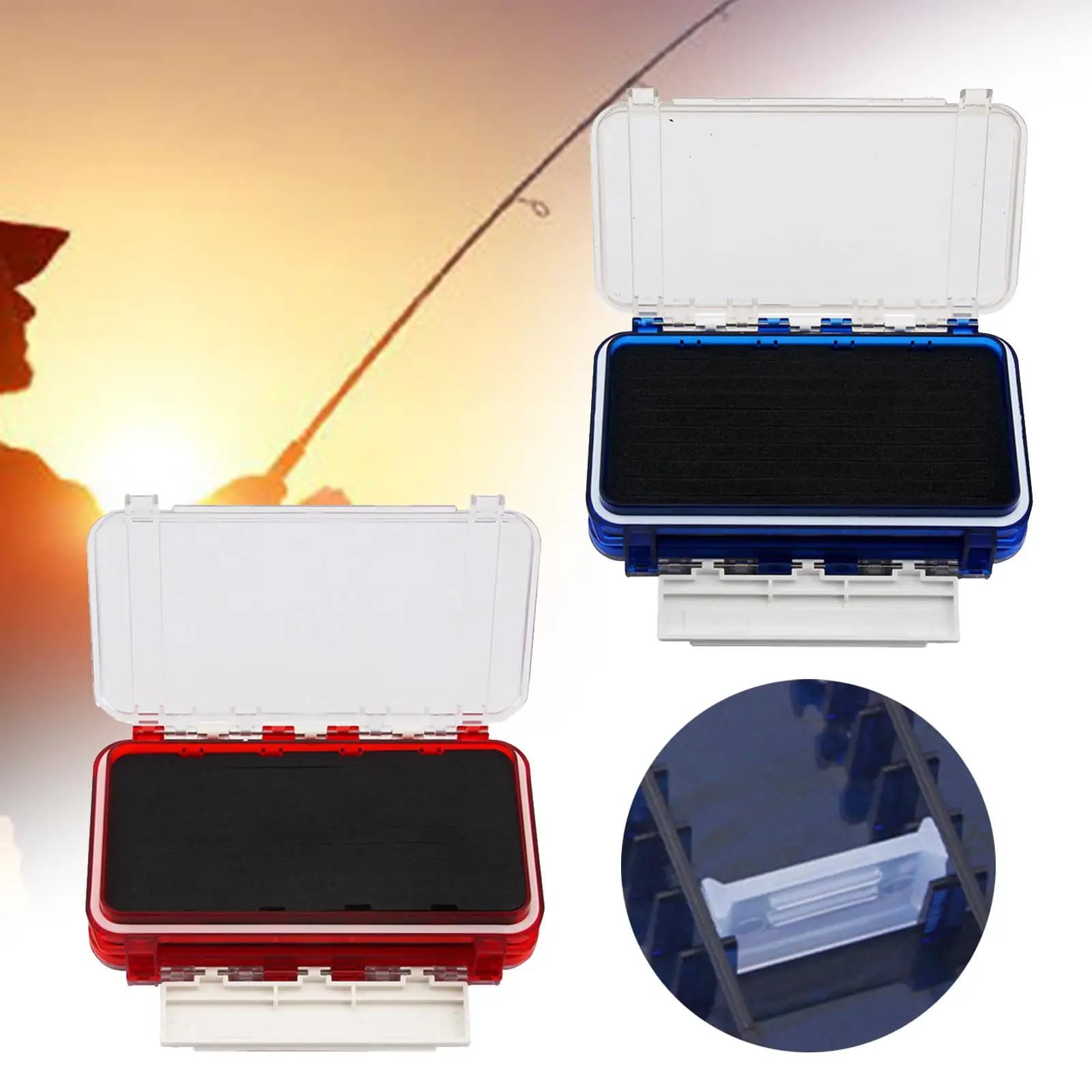 Fishing Lure Storage Case Portable Waterproof Tackle Box Organizer for Fisherman Angling Supplies and Equipment